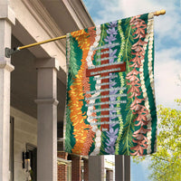 Mahalo Hawaii - Ka Pule a ka Haku Garden Flag Mixed Lei