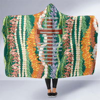 Mahalo Hawaii - Ka Pule a ka Haku Hooded Blanket Mixed Lei