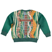 Mahalo Hawaii - Ka Pule a ka Haku Kid Ugly Christmas Sweater Mixed Lei