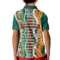 Mahalo Hawaii - Ka Pule a ka Haku Kid Polo Shirt Mixed Lei