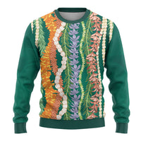 Mahalo Hawaii - Ka Pule a ka Haku Ugly Christmas Sweater Mixed Lei