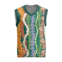 Mahalo Hawaii - Ka Pule a ka Haku Christmas Knitted V-Neck Vest Mixed Lei