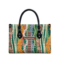 Mahalo Hawaii - Ka Pule a ka Haku Leather Bag Mixed Lei