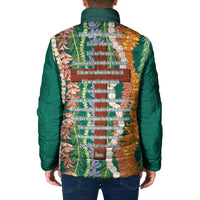 Mahalo Hawaii - Ka Pule a ka Haku Padded Jacket Mixed Lei