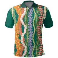 Mahalo Hawaii - Ka Pule a ka Haku Polo Shirt Mixed Lei