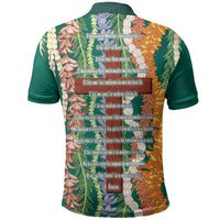 Mahalo Hawaii - Ka Pule a ka Haku Polo Shirt Mixed Lei