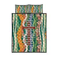 Mahalo Hawaii - Ka Pule a ka Haku Quilt Bed Set Mixed Lei