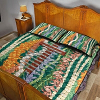 Mahalo Hawaii - Ka Pule a ka Haku Quilt Bed Set Mixed Lei