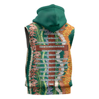 Mahalo Hawaii - Ka Pule a ka Haku Sleeveless Zip Hoodie Mixed Lei
