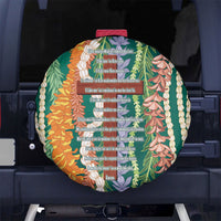 Mahalo Hawaii - Ka Pule a ka Haku Spare Tire Cover Mixed Lei