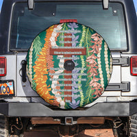 Mahalo Hawaii - Ka Pule a ka Haku Spare Tire Cover Mixed Lei