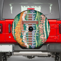 Mahalo Hawaii - Ka Pule a ka Haku Spare Tire Cover Mixed Lei