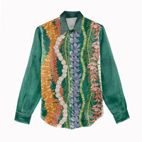 Mahalo Hawaii - Ka Pule a ka Haku Women Casual Shirt Mixed Lei