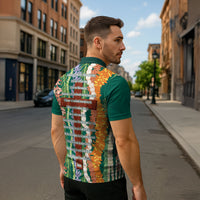 Mahalo Hawaii - Ka Pule a ka Haku Zipper Polo Shirt Mixed Lei