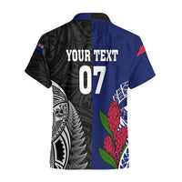 Personalised New Zealand Vs Samoa Rugby Hawaiian Shirt Go Champions LT7 - Polynesian Pride