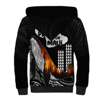 Hawaii Humpback Whale Sherpa Hoodie Be Strong - Pray For Maui LT7 - Polynesian Pride