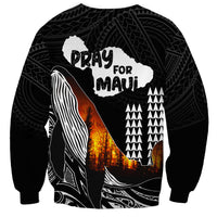 Hawaii Humpback Whale Sweatshirt Be Strong - Pray For Maui LT7 - Polynesian Pride