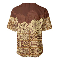 Niue Hiapo Motif Baseball Jersey Tapa Classic LT7 - Polynesian Pride