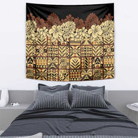 Niue Hiapo Motif Tapestry Tapa Classic - Black Ver