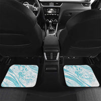 Sharks Couple Dreamy Polynesians Floral Sea Car Mats Turquoise - Polynesian Pride