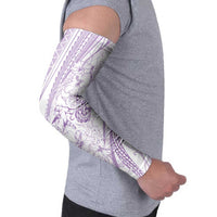Sharks Couple Dreamy Polynesians Floral Sea Arm Sleeves Lilac LT7 - Polynesian Pride