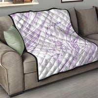 Sharks Couple Dreamy Polynesians Floral Sea Quilt Lilac - Polynesian Pride