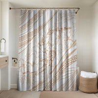 Sharks Couple Dreamy Polynesians Floral Sea Bathroom Set Hazel - Polynesian Pride