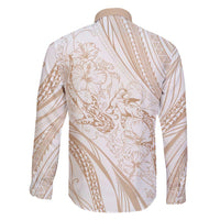 Sharks Couple Dreamy Polynesians Floral Sea Family Matching Summer Maxi Dress and Hawaiian Shirt Hazel - Polynesian Pride