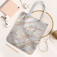 Sharks Couple Dreamy Polynesians Floral Sea Tote Bag Hazel - Polynesian Pride