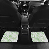 Sharks Couple Dreamy Polynesians Floral Sea Car Mats Emerald - Polynesian Pride