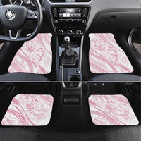 Sharks Couple Dreamy Polynesians Floral Sea Car Mats Pink - Polynesian Pride