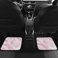 Sharks Couple Dreamy Polynesians Floral Sea Car Mats Pink - Polynesian Pride