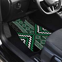 Jade Tukutuku Pattern Aotearoa Car Mats Niho Taniwha and Puhoro Motifs