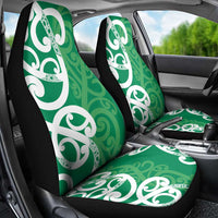 Pounamu Green Maori Car Seat Cover Koru Kowhaiwhai - Polynesian Pride