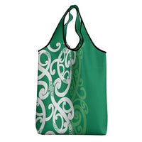 Pounamu Green Maori Grocery Bag Koru Kowhaiwhai LT7 - Polynesian Pride