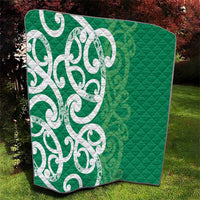 Pounamu Green Maori Quilt Koru Kowhaiwhai - Polynesian Pride