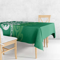 Pounamu Green Maori Tablecloth Koru Kowhaiwhai - Polynesian Pride