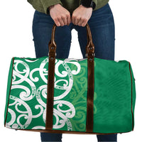 Pounamu Green Maori Travel Bag Koru Kowhaiwhai LT7 Green - Polynesian Pride