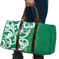 Pounamu Green Maori Travel Bag Koru Kowhaiwhai LT7 - Polynesian Pride