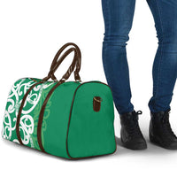 Pounamu Green Maori Travel Bag Koru Kowhaiwhai LT7 - Polynesian Pride