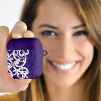 Violet Green Maori AirPods Case Koru Kowhaiwhai LT7 - Polynesian Pride