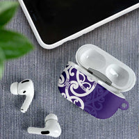 Violet Green Maori AirPods Case Koru Kowhaiwhai LT7 - Polynesian Pride