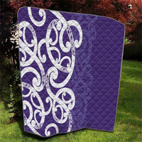 Violet Green Maori Quilt Koru Kowhaiwhai - Polynesian Pride