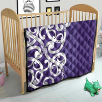 Violet Green Maori Quilt Koru Kowhaiwhai - Polynesian Pride