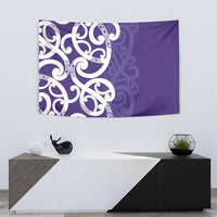 Violet Green Maori Tapestry Koru Kowhaiwhai LT7 - Polynesian Pride