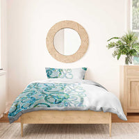 Paua Shell Maori Bedding Set Koru Kowhaiwhai - Polynesian Pride