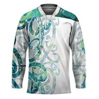 Paua Shell Maori Hockey Jersey Koru Kowhaiwhai - Polynesian Pride