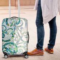 Paua Shell Maori Luggage Cover Koru Kowhaiwhai - Polynesian Pride