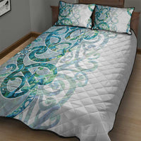 Paua Shell Maori Quilt Bed Set Koru Kowhaiwhai LT7 - Polynesian Pride
