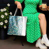 Paua Shell Maori Tote Bag Koru Kowhaiwhai - Polynesian Pride